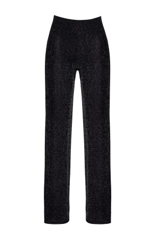 F374 Onyx Sheer Palazzo Hose - XS