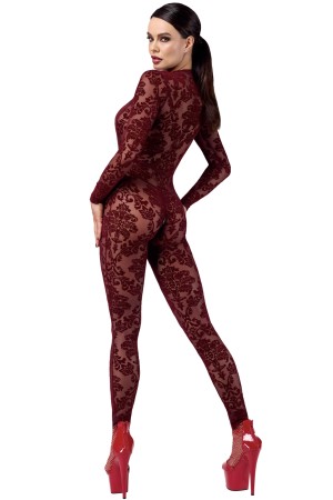 F382 Kink Royal Catsuit red by Noir Handmade