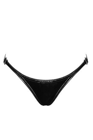 P014 Dominae PVC panty with silver clasp - XS