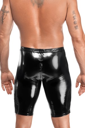 schwarze Lack Shorts Voltage H094 von Noir Handmade Kink Royal Collection