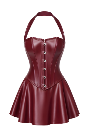 F397 Dark Romance Corset Mini Dress - XS