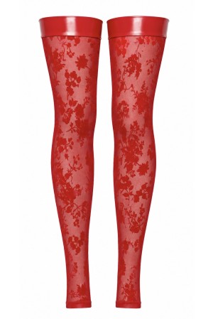 F417 Plaything Thigh-High Stockings rot - XS