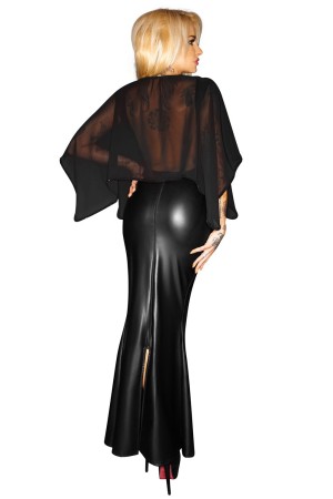 black long dress F108 4XL by Noir Handmade