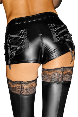 black shorts F138 by Noir Handmade Diva Collection