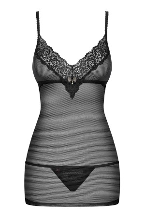 852-CHE-1 Chermise black by Obsessive