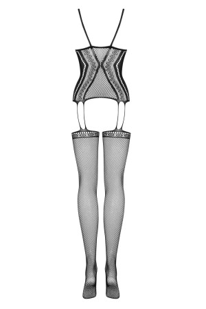 Bodystocking F227 schwarz S-L von Obsessive