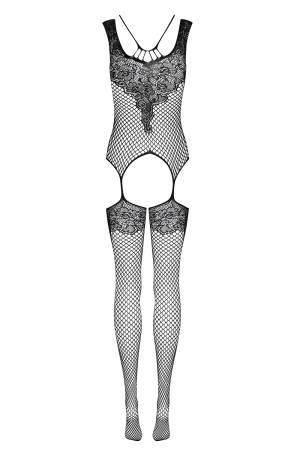 Bodystocking F229 schwarz S-L von Obsessive