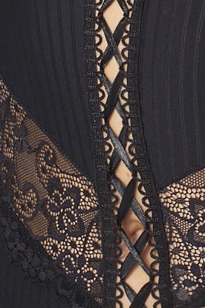 black corset Zoja by Passion Plus Size