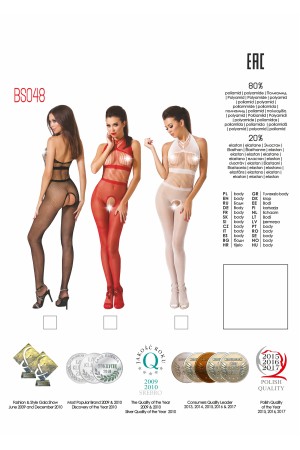 white ouvert Bodystocking BS048 by Passion