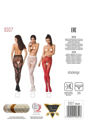 ouvert Strumpfhose S007 weiß von Passion Erotic Line