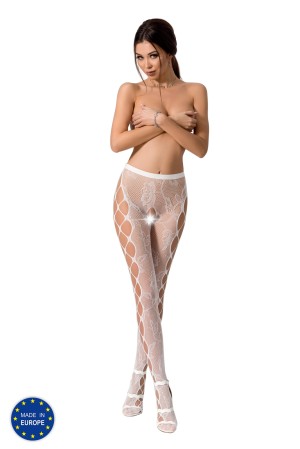 open tights S008 white by Passion Erotic Line