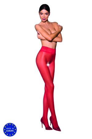 open tights TI OPEN 008 red by Passion Erotic Line