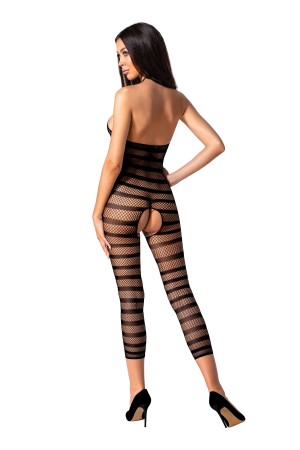 schwarzer ouvert Bodystocking BS081 von Passion