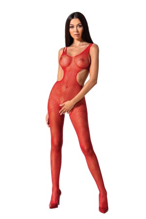 roter ouvert Bodystocking BS085 von Passion