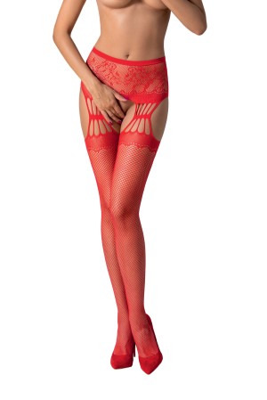 open tights S027 red - S/M