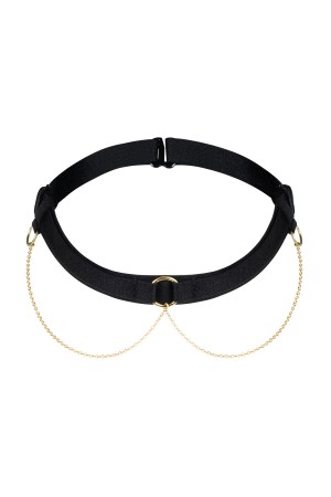 2518 Choker with golden chains - One Size