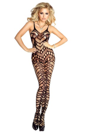 black Bodystocking ouvert PR4688 by Provocative