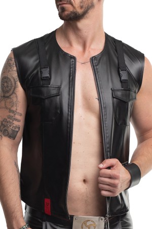 Vest RMCamillo001 black by Regnes Fetish Planet