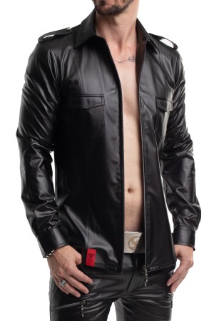 Long-sleeved Shirt RMNatale001 black by Regnes Fetish Planet