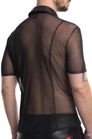 Polo-Shirt RMUgo001 black by Regnes Fetish Planet