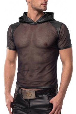 Herren Kapuzen T-Shirt ADGuido001 schwarz von RFP After Dark Line