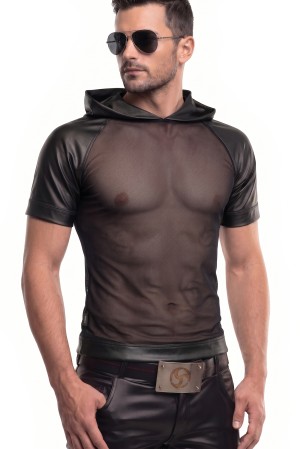 Herren Kapuzen T-Shirt ADMagnus001 schwarz von RFP After Dark Line