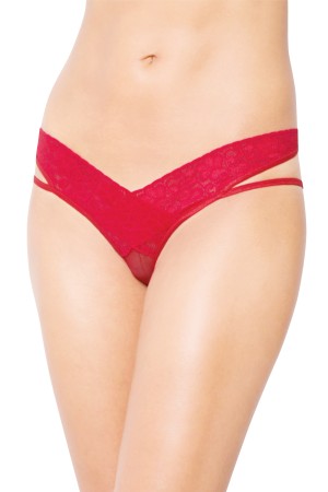 red Thong ouvert 2438 by Softline