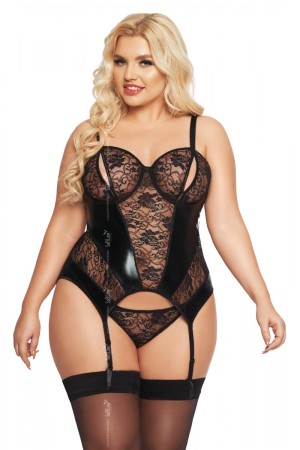 black Corset 1897 by Softline Plus Size