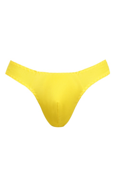 Men String 053394 yellow - S-AM053394-S
